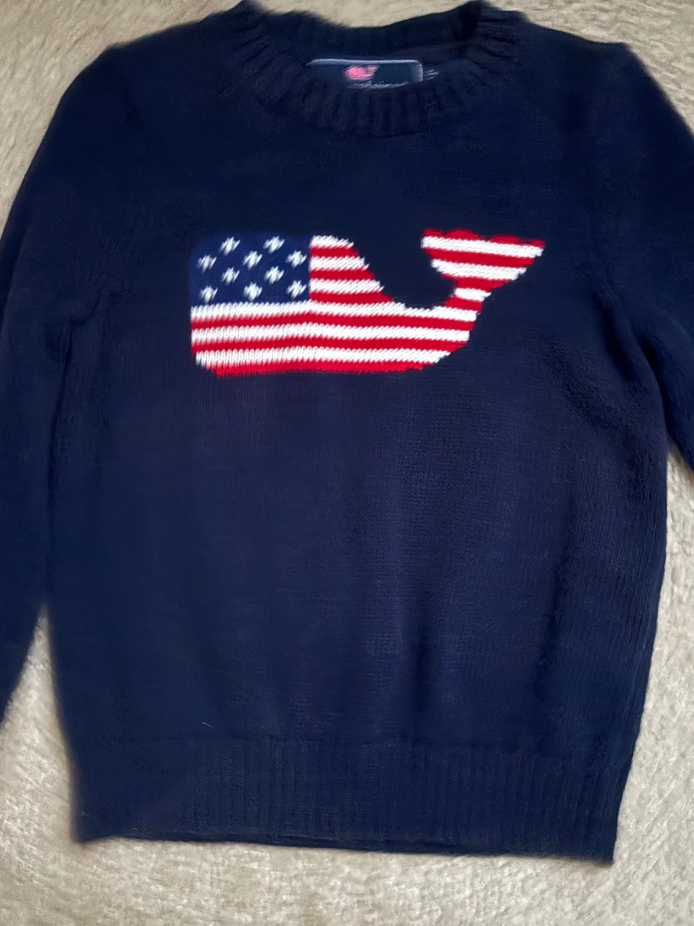 3T Vineyard Vines America Whale Sweater